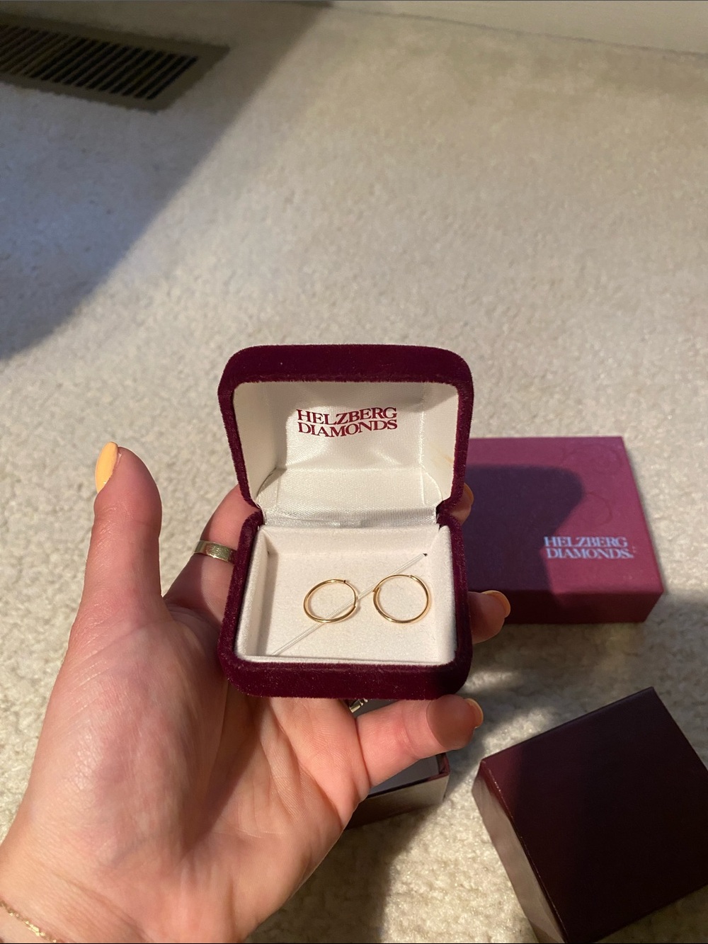 Helzberg Diamonds Children’s/Women’s 14K Gold Hoop Earrings - Gold